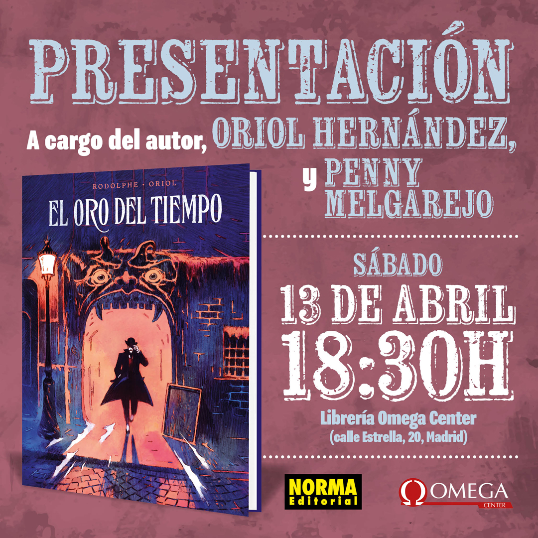 ¿Quieres conocer los secretos de EL ORO DEL TIEMPO, la última obra de Oriol Hernández (@Orionlesc)? Pues recuerda que mañana tienes una cita: A las 18.30h ⏰ en la librería @OmegaCenter0 de Madrid. ¡Ni se te ocurra faltar! 😉