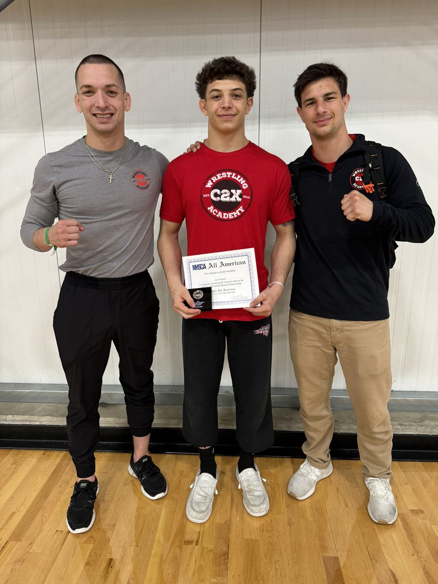 aj_falcone's tweet photo. NHSCA Hs Nationals All-American (Junior 145). Grateful for 7th /128 kids, wrestled hard! #nhsca #njwrestling https://t.co/Fpf48SQ71m