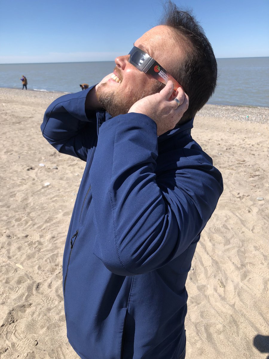 Happy Total Solar Eclipse Eve at Ohio’s Headlands Beach State Park @ohiodnr