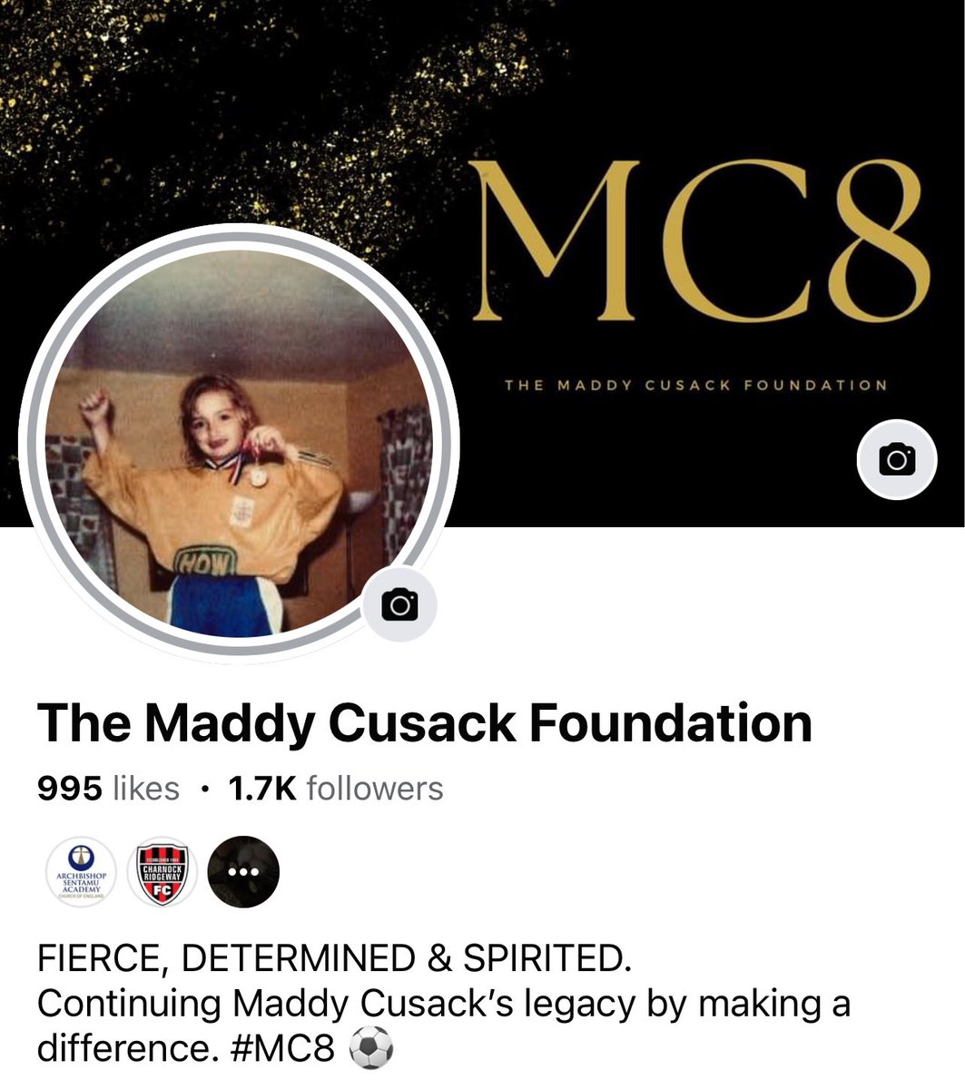 Get us to 1,000 likes on Facebook! Search 👉🏼 The Maddy Cusack Foundation. 🫶🏼