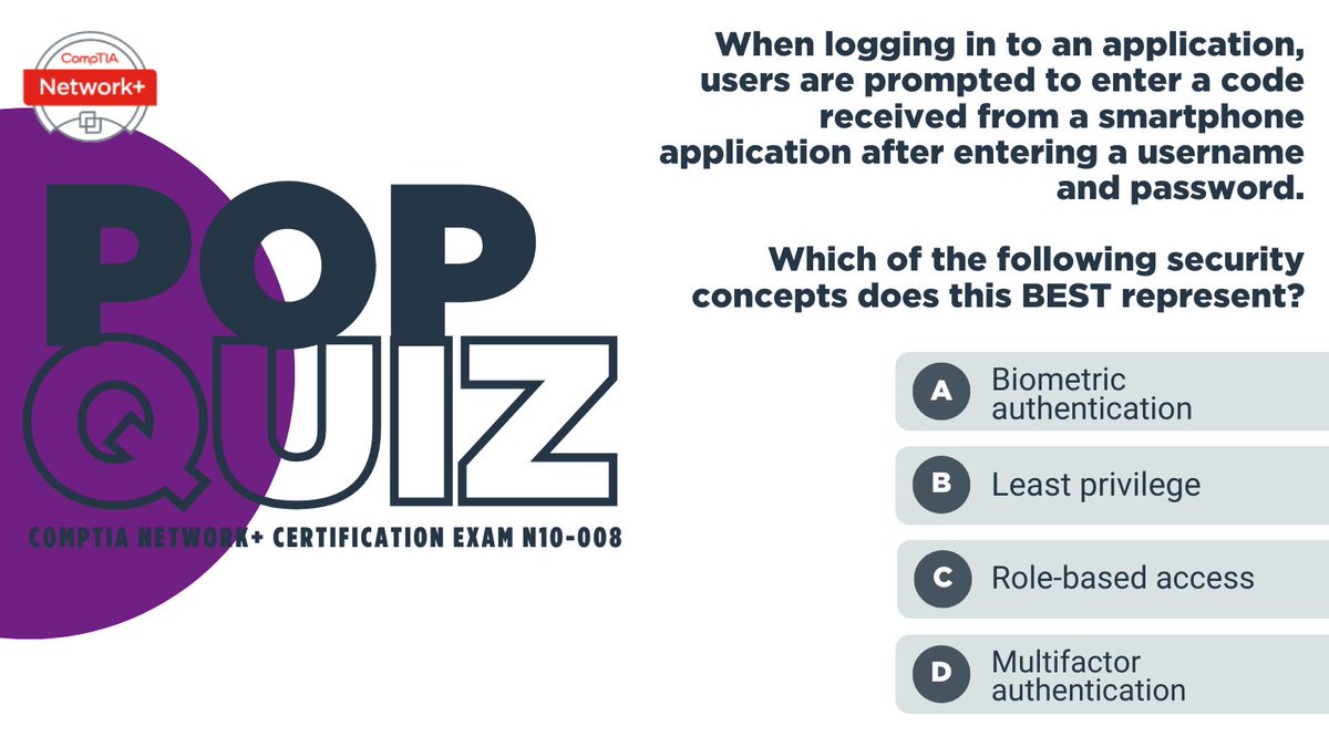 Time to test your networking skills with a #CompTIA Network+ pop quiz! 💬 Comment what YOU think the correct answer is.