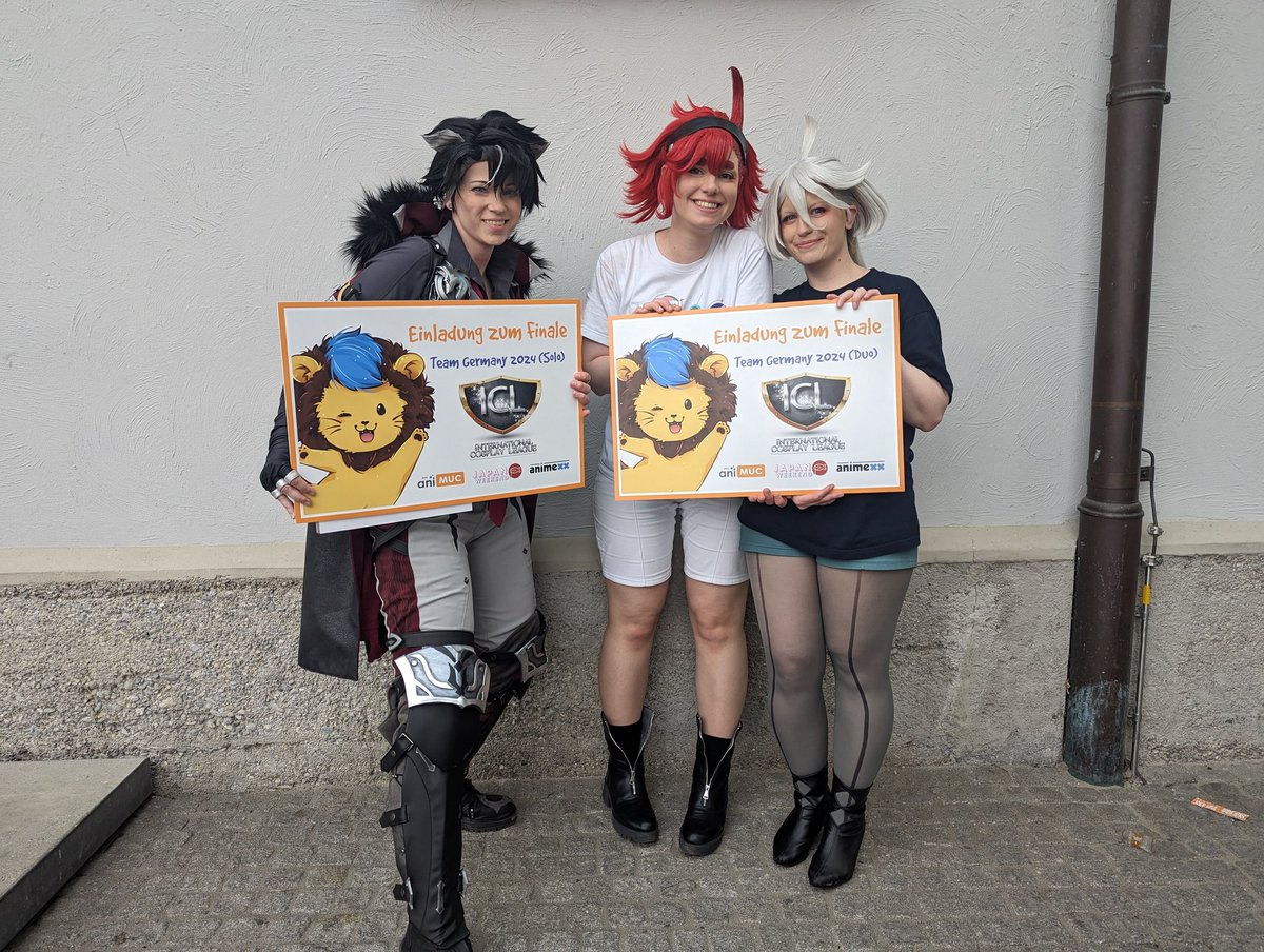 We can proudly announce that we will go to spain in September! 
So hyped we will go to the ICL finals with <a href="/TunajCosplay/">ThunfischCosplay</a> 🥺💕
#G_Witch