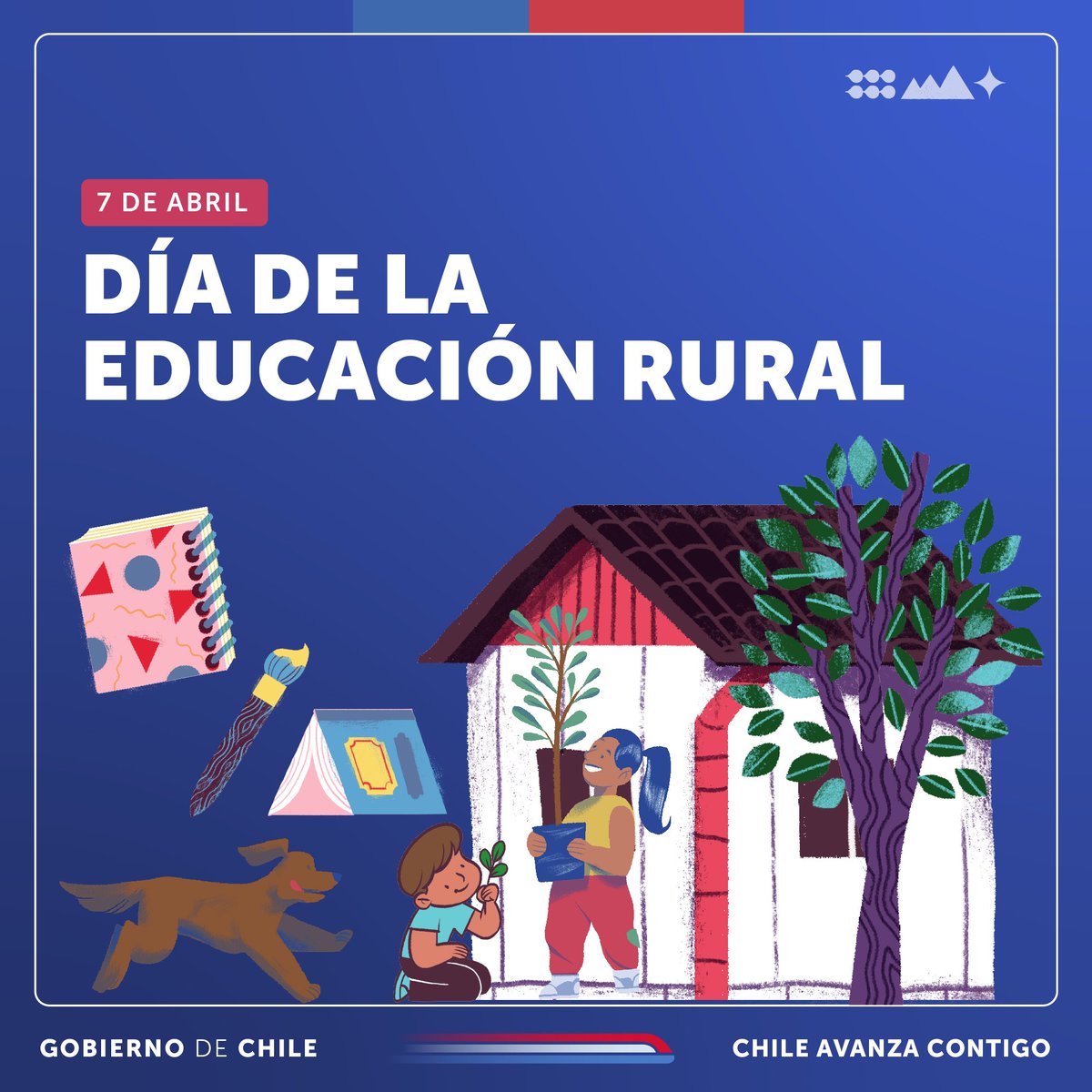 Cada 7 de abril, en el Día de la #EducaciónRural, honramos el legado de la poetisa chilena y Premio Nobel de Literatura, Gabriela Mistral, quien hizo un invaluable aporte a la educación y bienestar de las niñas y niños de las zonas rurales de nuestro país 👩🏻‍🏫🧑🏻‍🏫🌱