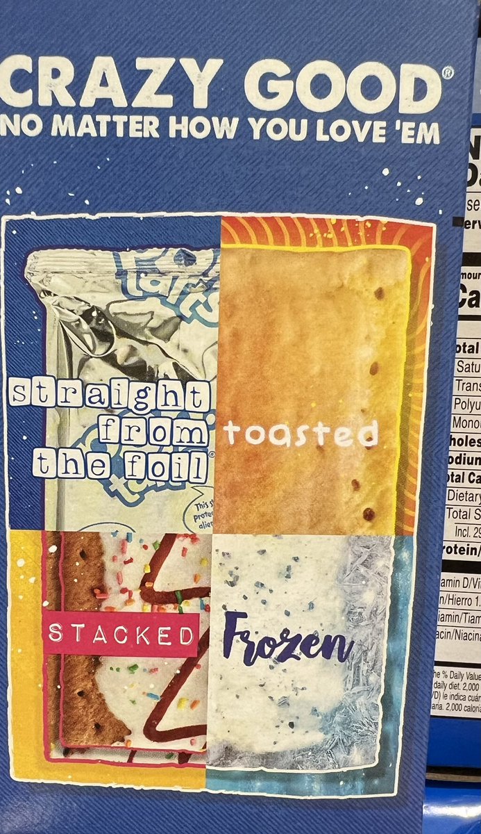 Hold up. I just saw this on the pop tart box. ARE THERE ACTUALLY PEOPLE EATING FROZEN POP TARTS?