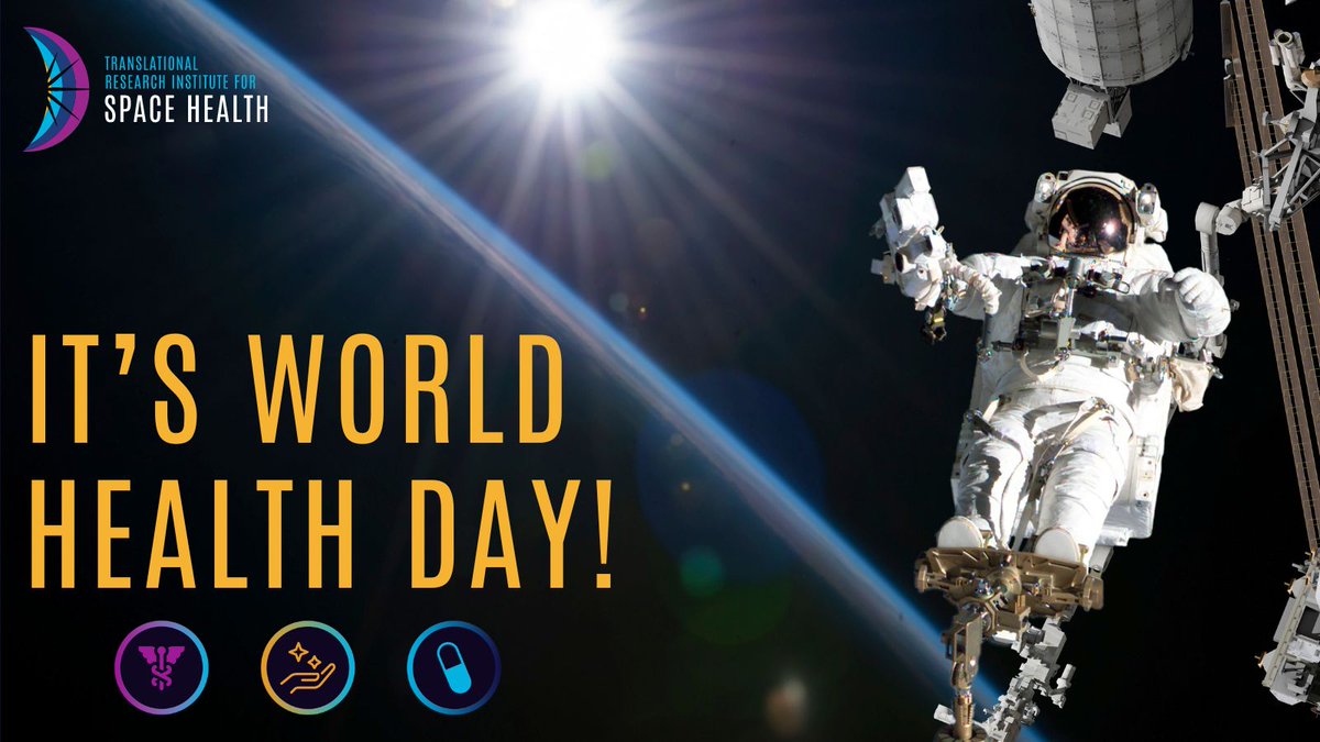 Today #TRISH is celebrating World Health Day! We’re proud that our #SpaceHealth research is working to improve health issues for all of humanity, no matter where you explore. 🚀