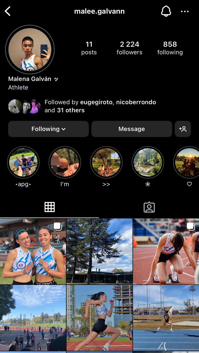 Leogalvann's tweet photo. Quiero compartir el logro de mi hermana que compitió en el Grand Prix Sudamericano! Quedo primera en 400 metros🥇✨
Male está intentando que su cuenta en Instagram tenga mas seguidores ya que eso normalmente ayuda mucho a los atletas argentinos para poder conseguir patrocinadores https://t.co/hSlsAdPGQc