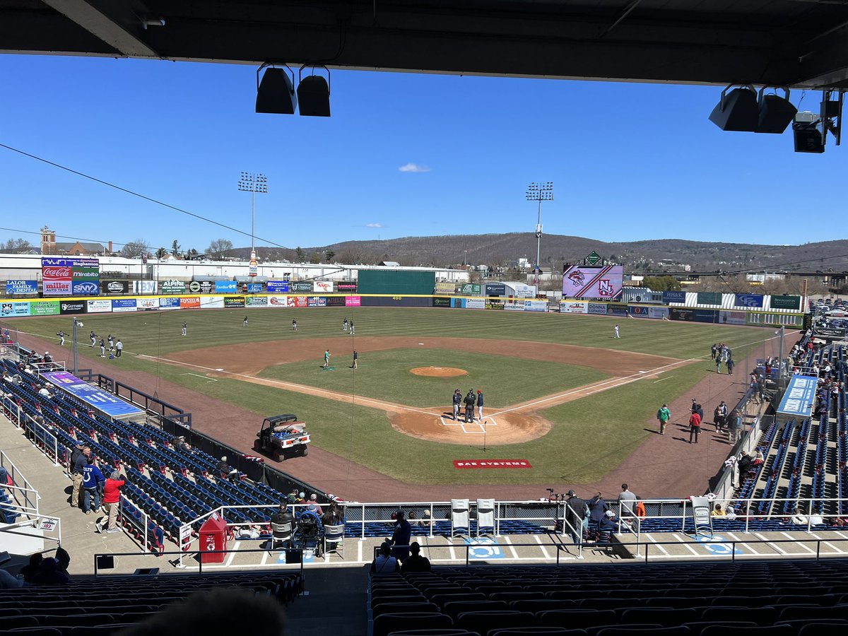 The ☀️ is shining for today’s series finale between the @RumblePoniesBB and @FisherCats. RHP Luis Moreno made 21 starts for the Ponies last season and gets the ball today in the rubber game. Join us on @NewsRadio1290 and MiLB.TV for first pitch at 1:05 PM.
