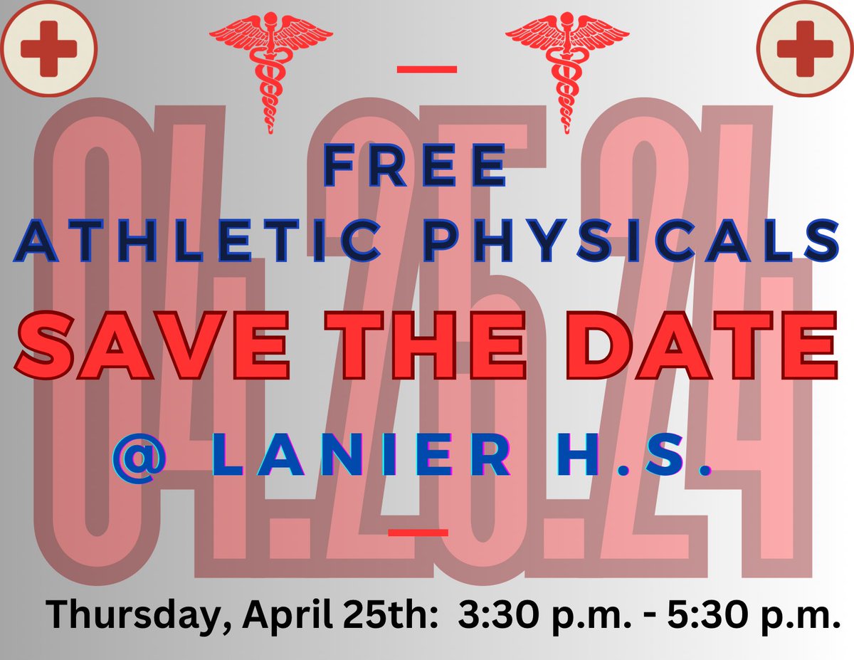 🚨 April 25, 2024 - SAISD will be conducting FREE Athletic Sports Physicals as well as a FREE heart screening from AugustHeart. This for all high school students including rising freshmen from M.S. FREE❗️FREE❗️FREE❗️… 😉👌🏽 @SAISDAthletics @SAISD @Fox_Tech_HS