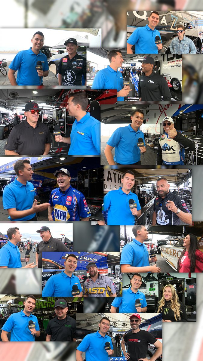 Friday was a whirlwind of a day 😅 super appreciative of the @NHRA community & everyone for taking the time to chat! Excited for eliminations & who takes home the Wallys for the 39th #ArizonaNats at @RaceFMP!