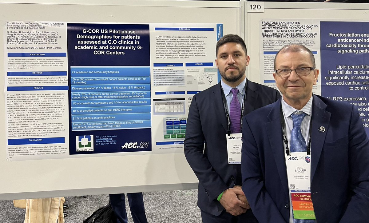DSadlerMD's tweet photo. @francofx4 @ACCinTouch @ICOSociety @CleClinicHVTI @CleveClinicFL @Cancer_CCFla @Vijayrao7474 @DrRohitMoudgil @venumenon10 @BrentonBauerMD @nakhtermd @anita_deswal @DrBrijPatel @RCH_MD @CampbellMDPhD @CardiOncoSAC Happy to share early entry data from GCOR US Pilot. More to come! https://t.co/Lr6wZXGIOd