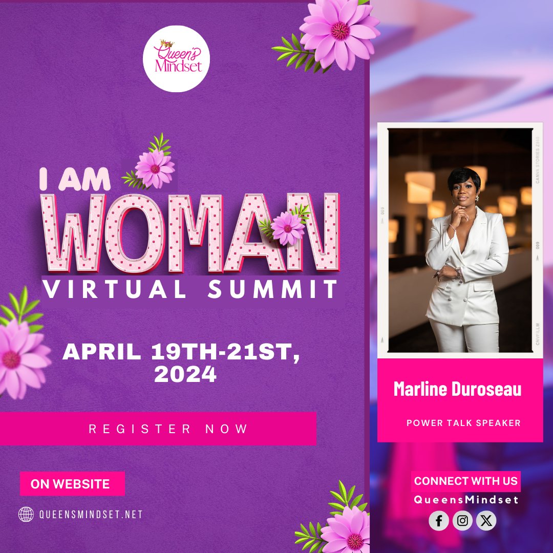 mcdbe_'s tweet image. 🗓️April 19-21, 2024!
I'm thrilled to be a PowerTalk speakers at I Am Woman Virtual Summit. Life-transforming event
👉 Register to become a speaker at  bit.ly/49wFFdo 
Register for FREE at  bit.ly/3IEVy5v
#Powertalkspeaker mcdbe.com #UsingmyVoice