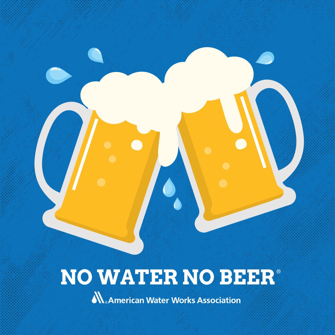 Raise your glasses, it's National Beer Day! Today, let's toast to the water community because without them, we wouldn't be able to enjoy a cold one. Cheers! #NoWaterNoBeer #ValueWater 🍻