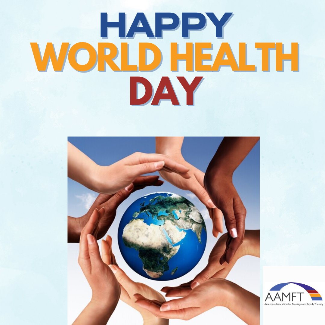 In celebration of World Health Day, we invite you to read a blog written by our special guest contributor, former AAMFT President Mary E. Hotvedt, Ph.D. Read with the link below. blog.aamft.org/2024/04/aamft-… #AAMFT #Clinician #WorldHealthDay #Mentalhealth #Counseling #MFT
