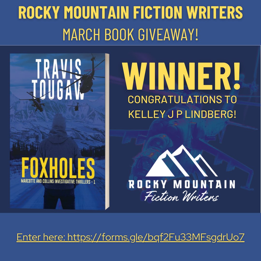 Congratulations to Kelley JP Lindberg, the winner of our March book giveaway! #IamRMFW #WritingCommunity #Books #GiveAway