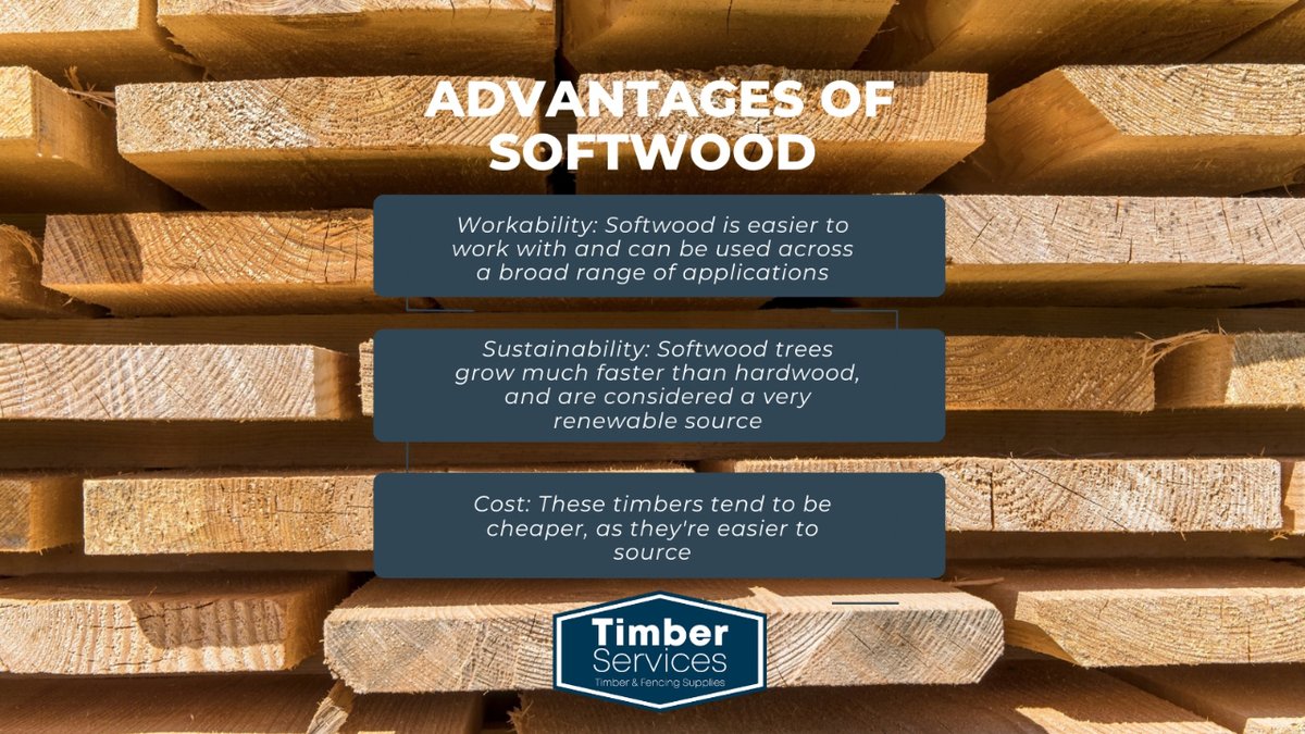 Advantages of Softwood

✅ Workability
✅ Sustainability
✅Cost

#Softwood #AdvantagesOfSoftwood #TimberServices #Norfolk #Suffolk #TimberMerchants #TimberSuppliers