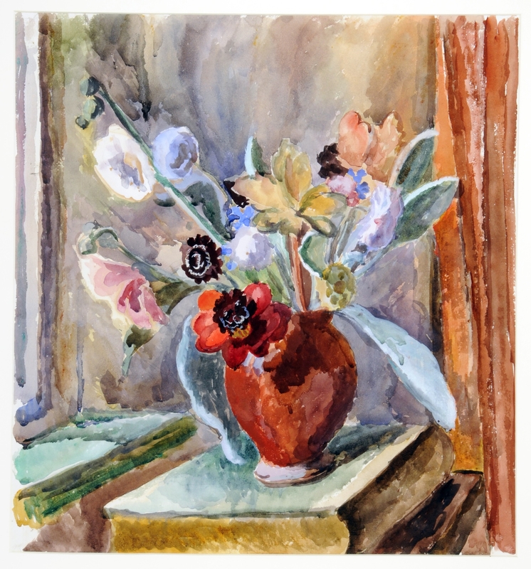 Flowerpiece, early C20th, by #VanessaBell (British, 1879-1961), who died #otd, Apr 7. Held by the Cooper Gallery, @BarnsleyMuseums; source, @artukdotorg, artuk.org/discover/artwo… #womenartists #artherstory