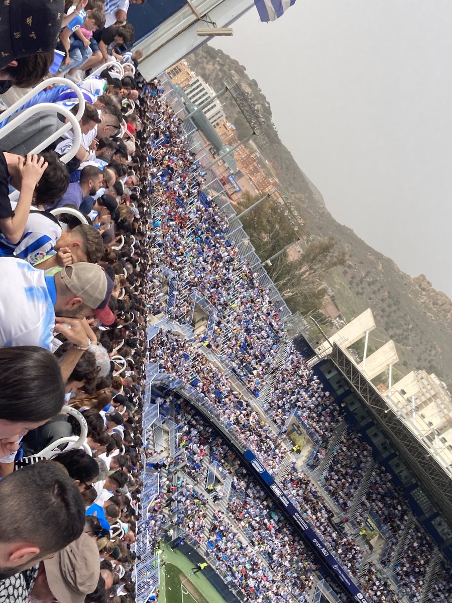 Malaga 1 AC Ceuta 1 Third tier Spanish league / inter continental play off clash. An impressive 24000+ crowd and very decent match. Passionate home crowd, and must have been nearly 2000 away fans. Ref narrowly avoided white hanky treatment from the locals.