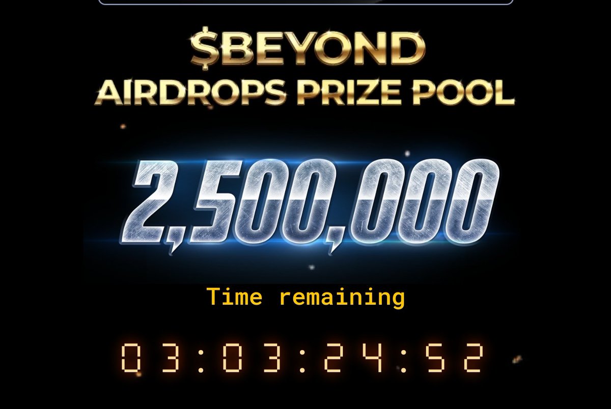 WICKEDSAPIENS's tweet image. $BEYOND S1 has been extended.

$BEYOND IS NOT TO BE FADED
$BEYOND IS NOT TO BE FADED
$BEYOND IS NOT TO BE FADED
$BEYOND IS NOT TO BE FADED

Start engaging!!!

@PlayGroundCorp