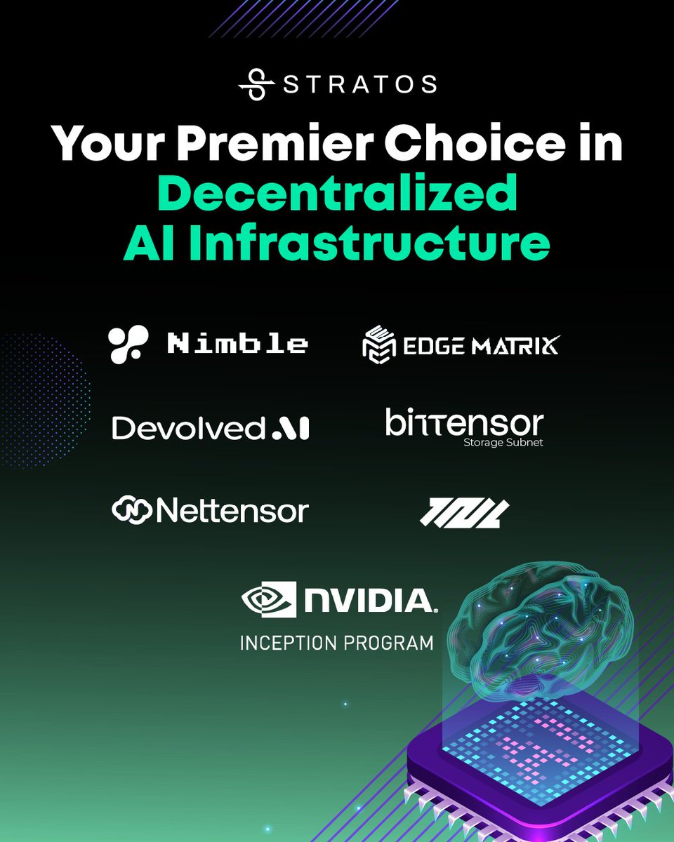 🤖 AI meets Stratos! #Stratos proudly empowers our AI partners with Stratos’ top-tier decentralized infrastructure and highly efficient storage, meeting the growing needs of AI data. Experience the next level of AI infrastructure with Stratos! blog.thestratos.org/category/17