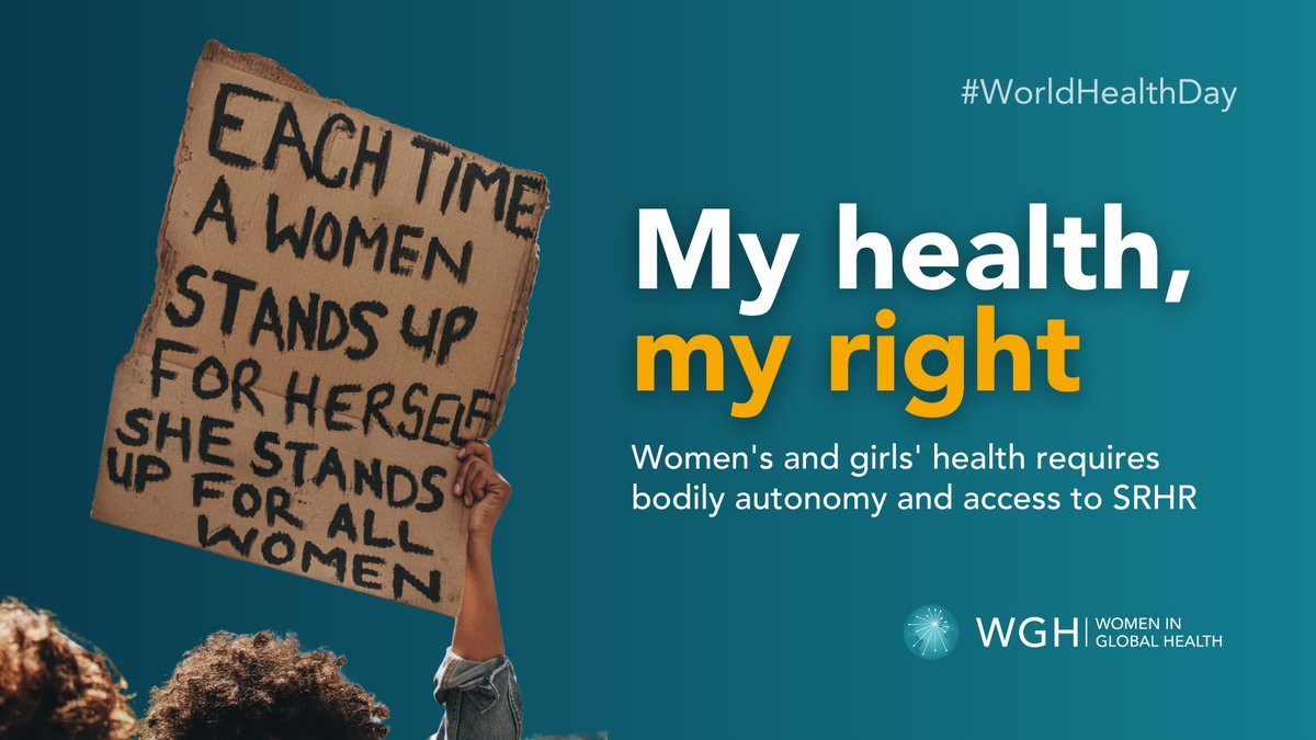 This #WorldHealthDay we champion the right of everyone, everywhere to have access to quality health services 🌐 #SRHR services are vital for health, development, and peace and women largely deliver services that improve them #MyHealthMyRight