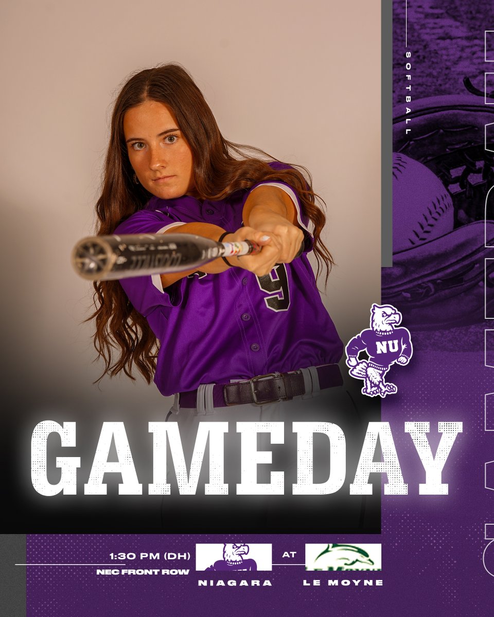 Some Sunday Funday Softball Action 📍: Syracuse, NY 🆚: Le Moyne ⏰: 1:30 PM & 3:30 PM 📊: bit.ly/4aoYtLR 📺: bit.ly/49p5WJz 🟣🦅🥎