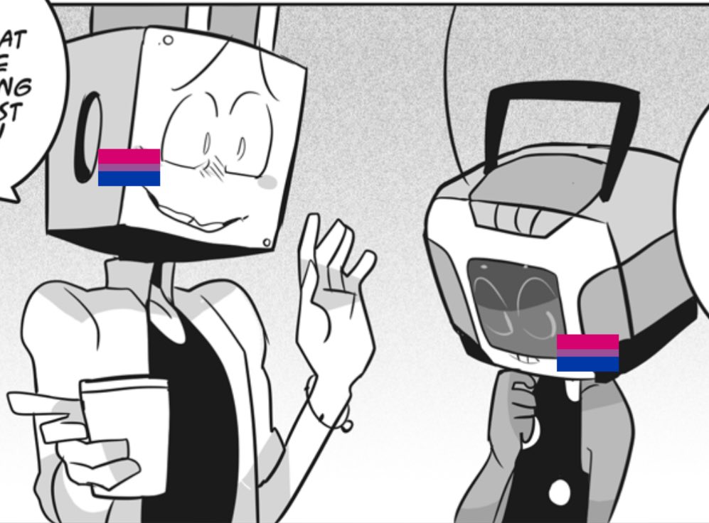 today’s wlw &amp; nblm duo is bee and teri from don’t worry, teri blokhin!

they are both bisexual (canon)