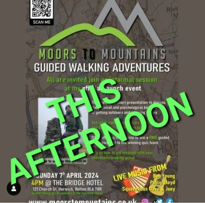 I am now on my way to the venue to set up for the launch event later today. 
#hiking #trekking #walkingguide #guidedwalks #walking #mountainleader