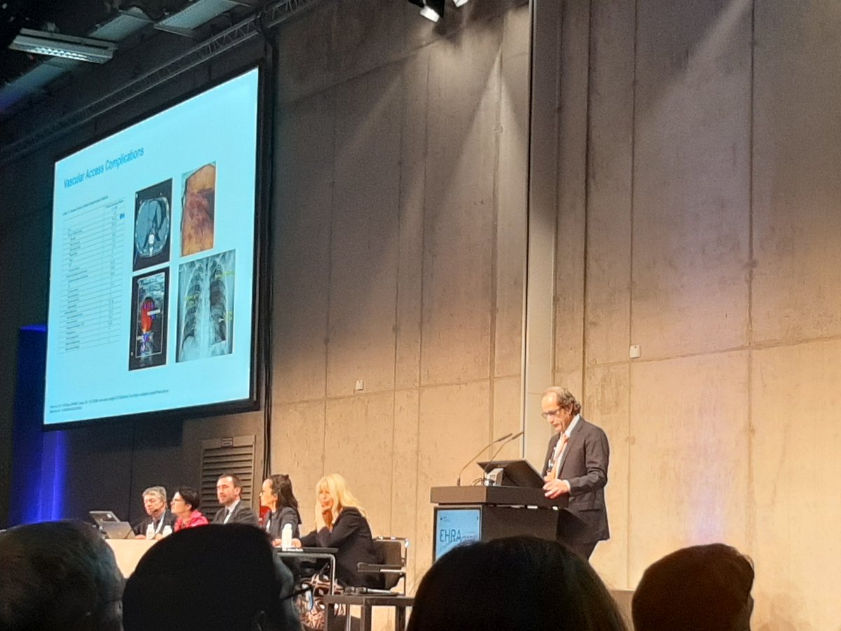 Late Breaking trial #EHRA2024 .. imporant data on venous device closure.. a RCT from @RolandTilz !! Commented by @LuigiDiBiaseMD !! Pubblished in #Europace