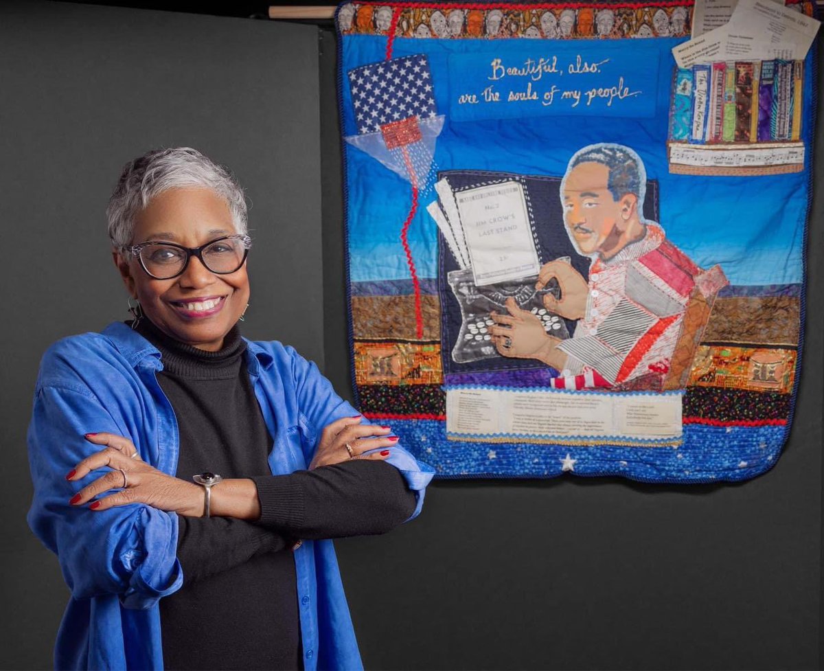 Celebrating author-publisher-artist and Just Us Books cofounder Cheryl Willis Hudson on her birthday!! 🎉 Photo: Stephan Hudson Quilt: Cheryl Willis Hudson