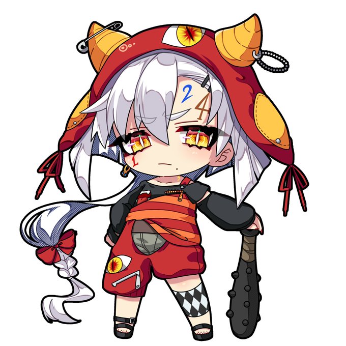 自キャラの伊代ちゃん描いた 