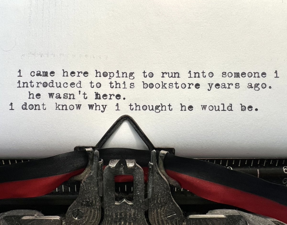 Note left on our typewriter.