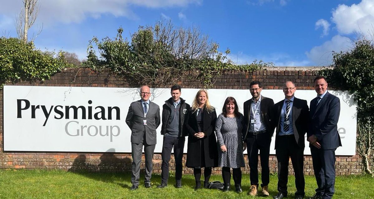 Fascinating to visit Prysmian UK's Trecynon site last week. The site is one of four Prysmian sites in the UK, and is a significant contributor to not only the local economy, but the national economy as well. Thanks to staff and management for taking the time to show us around.