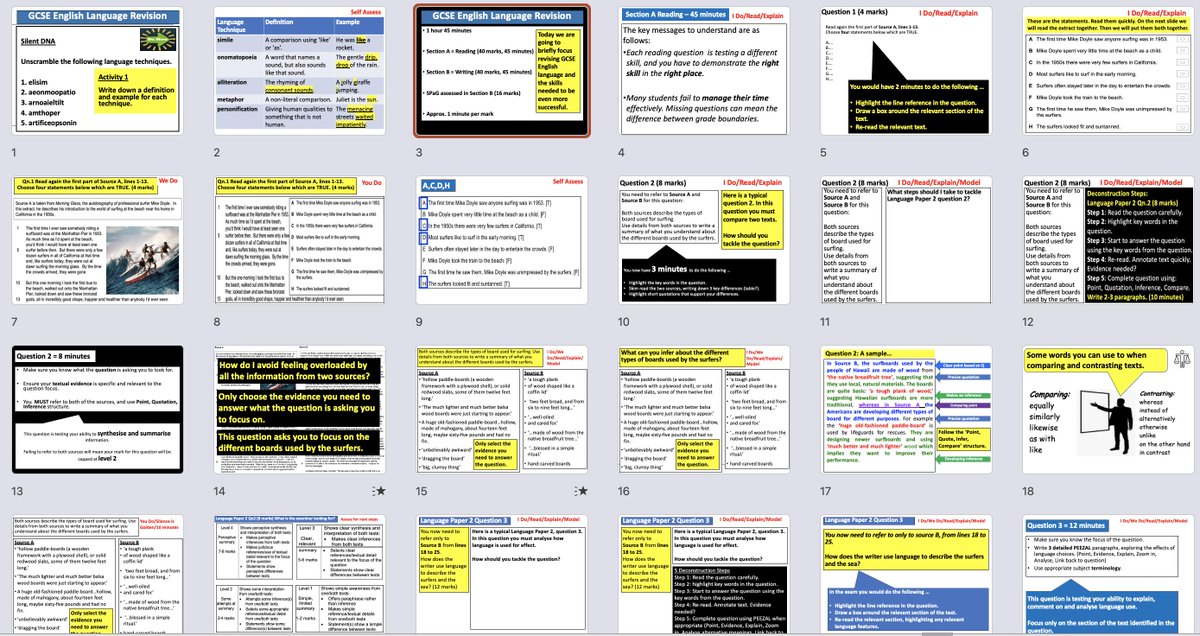 Updated and jazzed up version of AQA Language Paper 2 Walkthrough. Based on June 2018 - the 'surfer' one. Please user, adapt, share, etc. @Team_English1 @Mathew_Lynch44 @DoWise dropbox.com/scl/fo/1p1mswb…