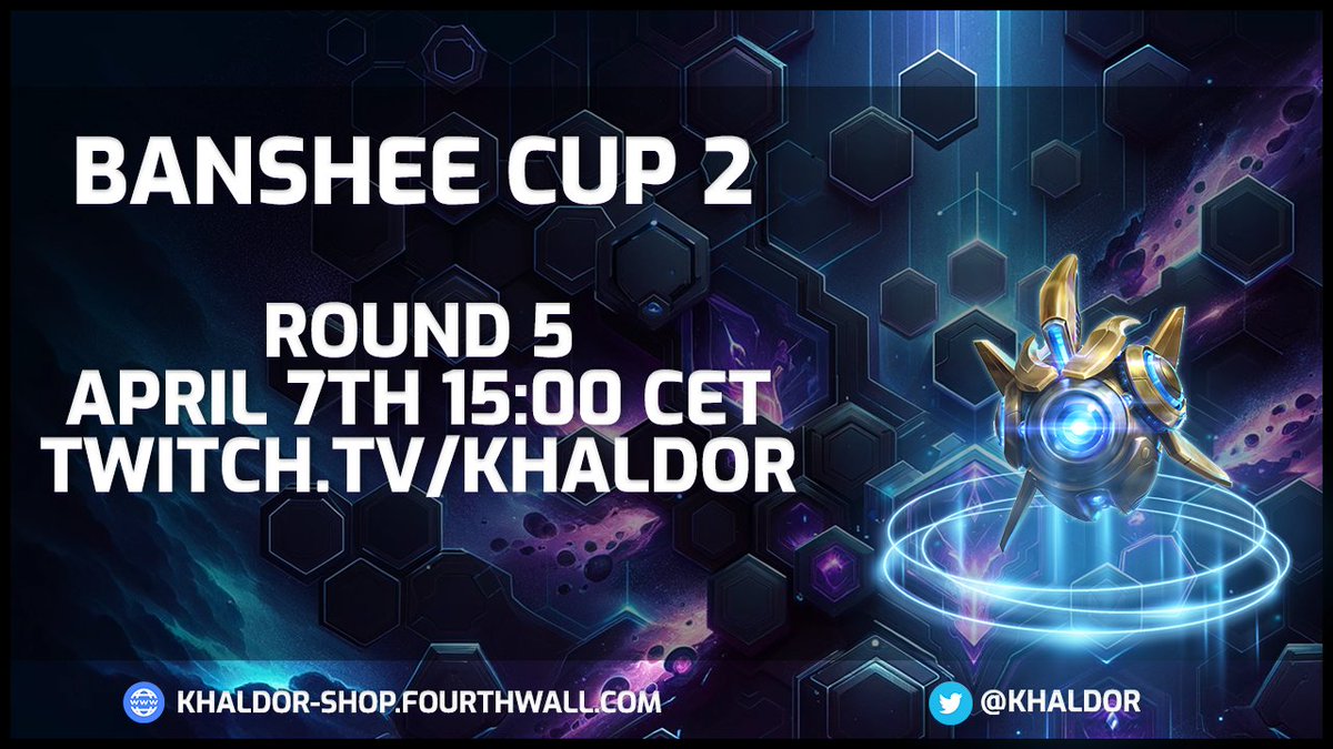 Thomas Kilian (@khaldor) on Twitter photo It's time for round 5 of the <a href="/BlizzHeroes/">Heroes of the Storm</a> Banshee Cup and we have another fantastic day of matches for you all. Check it out at twitch.tv/khaldor right now! It's time for round 5 of the <a href="/BlizzHeroes/">Heroes of the Storm</a> Banshee Cup and we have another fantastic day of matches for you all. Check it out at twitch.tv/khaldor right now!