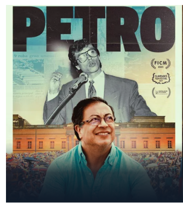 En algunas salas de cine del país (por supuesto no en las de Cine Colombia) se presenta "Petro", un documental dirigido por el estadounidense Sean Mattison. Más que una película sobre su vida, como dijo el presidente, es un documental en los códigos de un género muy específico:🧵