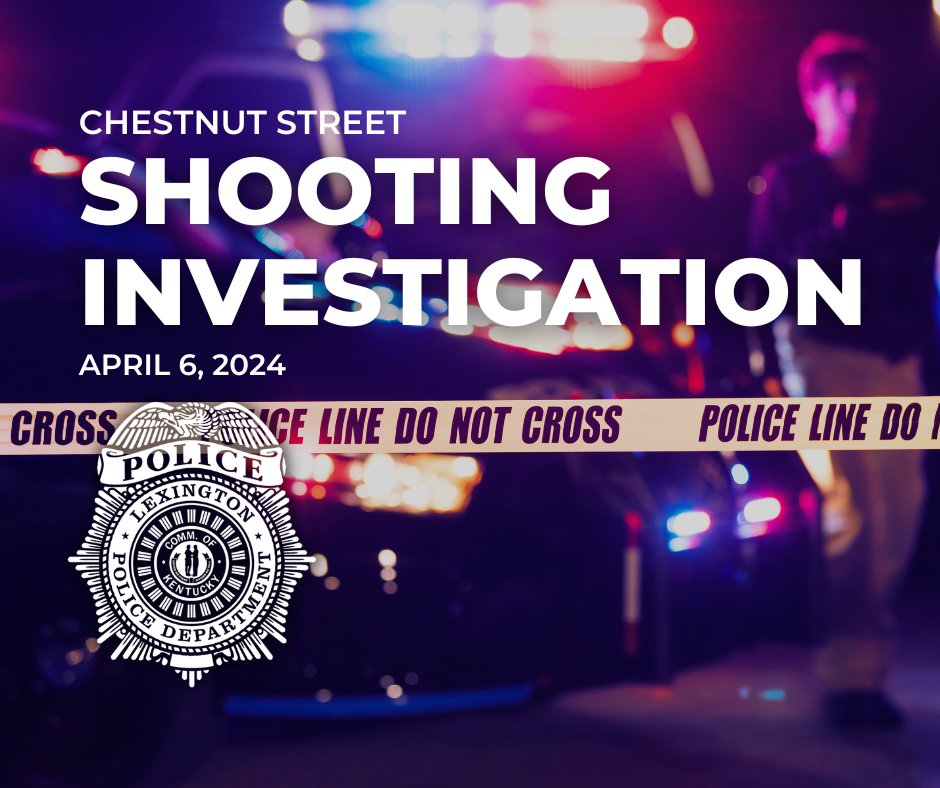 On 4/6/24, around 9:46 pm, officers were called to the 400 block of Chestnut St for shots fired. They located a juvenile victim with a gunshot wound. The victim was taken to a hospital with non-life-threatening injuries. Have information about this case? Call (859) 258-3600.