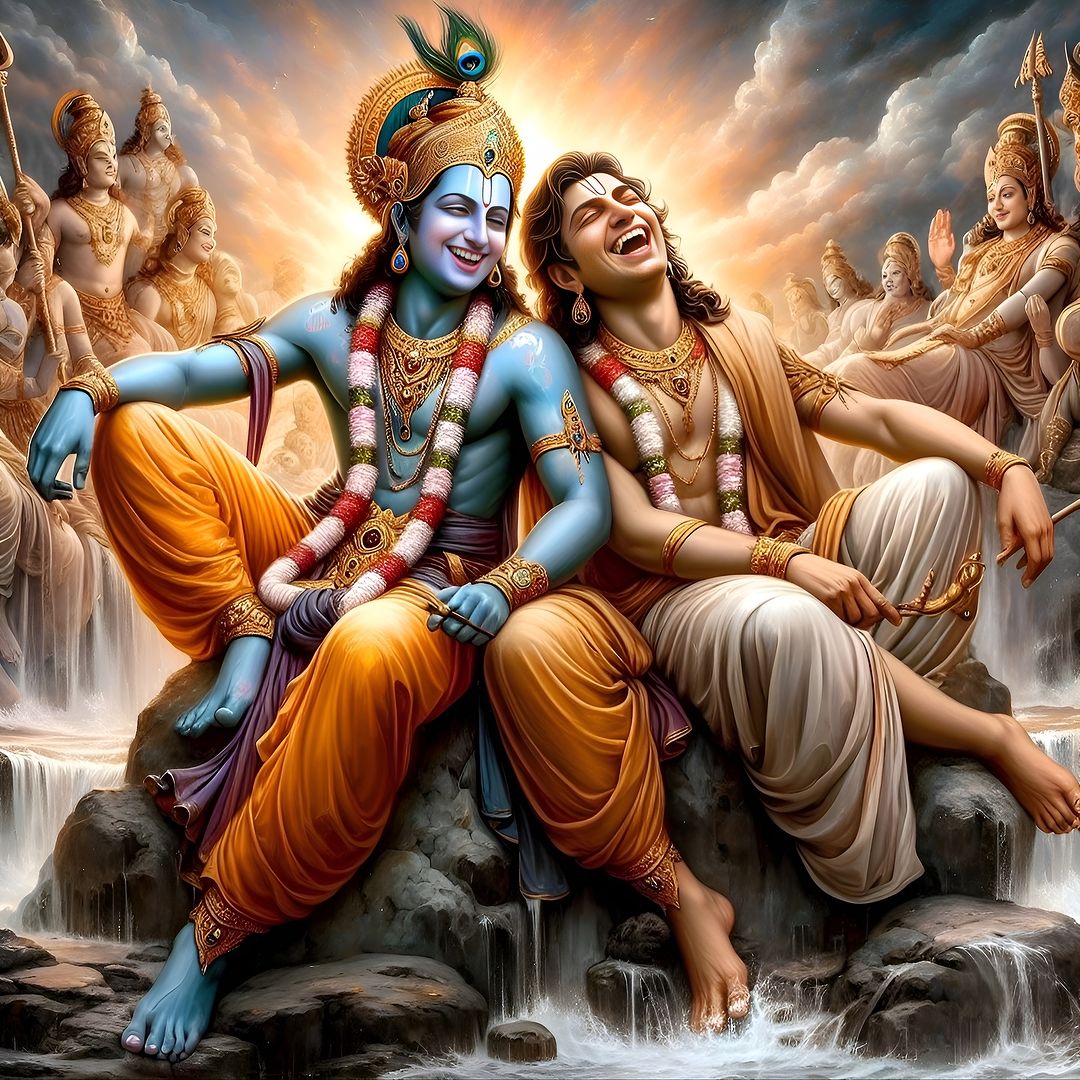 hathyogi31's tweet image. || THE BEST FRIEND EVERYONE WANTS ||
Mahabharat 10:12:27:
“Other than Phalguna (Arjuna) I have no dearer friend on earth, that friend to whom there is nothing that I cannot give"