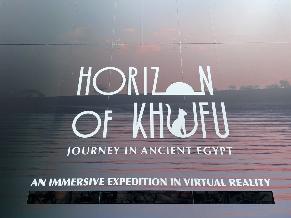 Work/family visit to Horizon of Khufu immersive #VirtualReality experience- lots of food for thought and notes to share @fidgitpig & @K80Uva #research #everyday