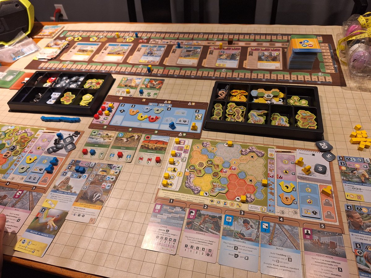 Playing some more Ark Nova!

Quickly becoming one of our favorite games of all times. It is just designed so dang WELL! #boardgames