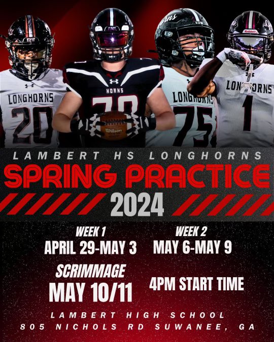 🚨 spring practice right around the corner! Coaches come check out our guys. DM if you need a prospect sheet. @RecruitGeorgia
