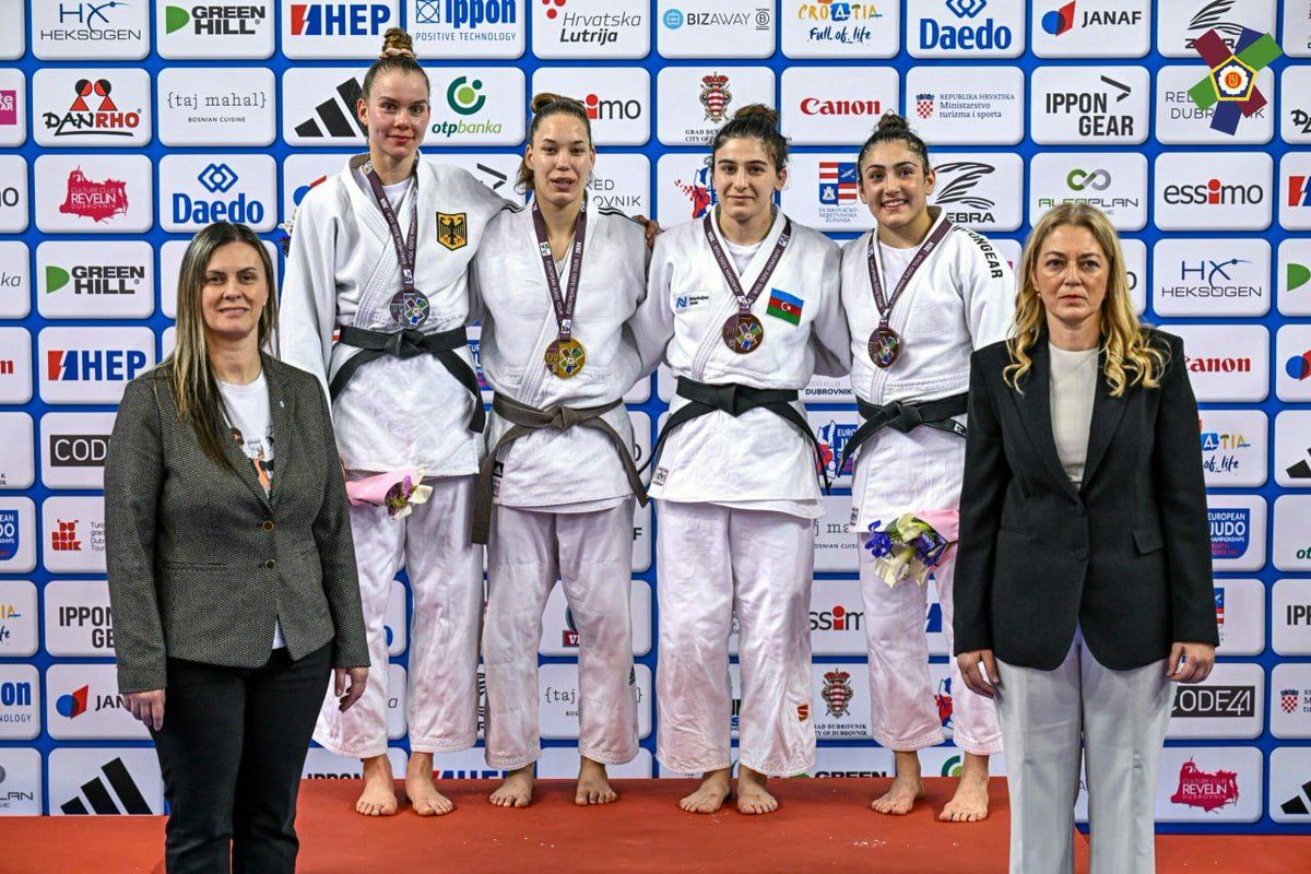 SamaxiRGIIS's tweet photo. Xorvatiyanın Dubrovnik şəhərində keçirilən qadınlar arasında Avropa kubokunda cüdoçumuz Aytac Qardaşxanlı (63 kq) bürünc medal qazanıb. 
Təbrik edirik!

#Gənclərİdman #AzeSport #birkimibirlikdə https://t.co/oi5b2AdU3w