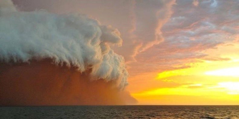 📸Il y a un peu plus de 10 ans, Hayley Brett a pris en photo l'une des tempêtes de sable les plus marquantes d'Australie 🇦🇺