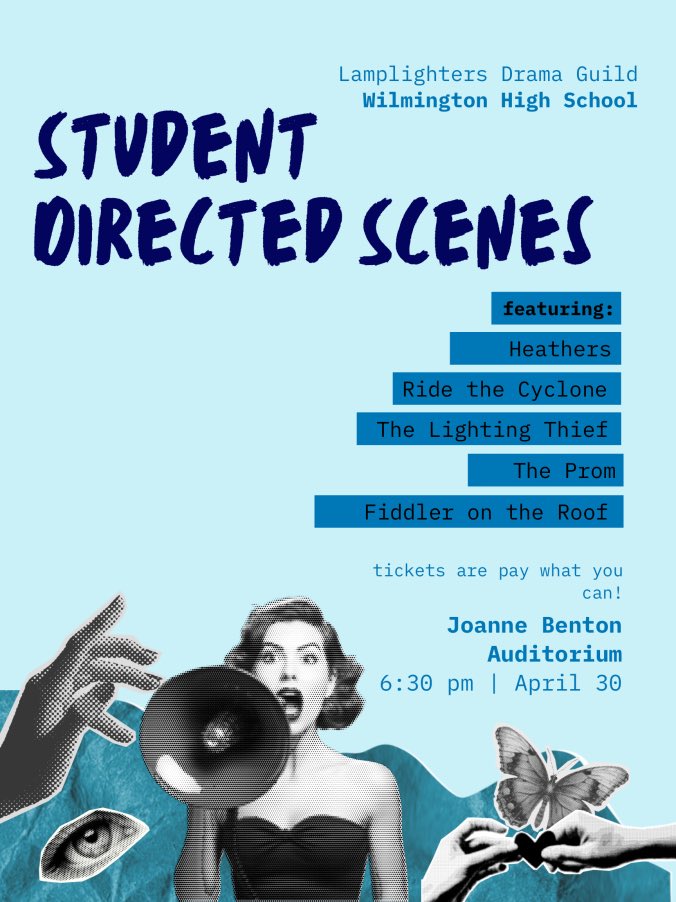 Next up for Lamplighters...Student Directed Scenes! Come see scenes from 5 different musicals...directed by and cast with Lamplighters students!  Donations accepted at the door. Tuesday April 30 at 6:30.