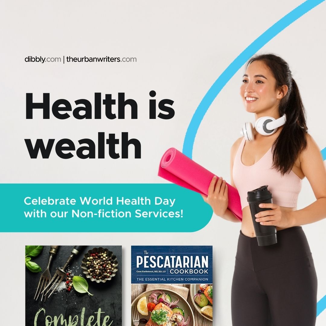 🌟 Celebrate with Non-fiction! 🏋️‍♂️ 🍏 With amazing writers who will research and produce authentic content for you to engage your audience. 🥗🌿 Help them to discover the secrets to a healthier lifestyle and boost their well-being. bit.ly/4aFvGTc #WorldHealthDay🌎💪