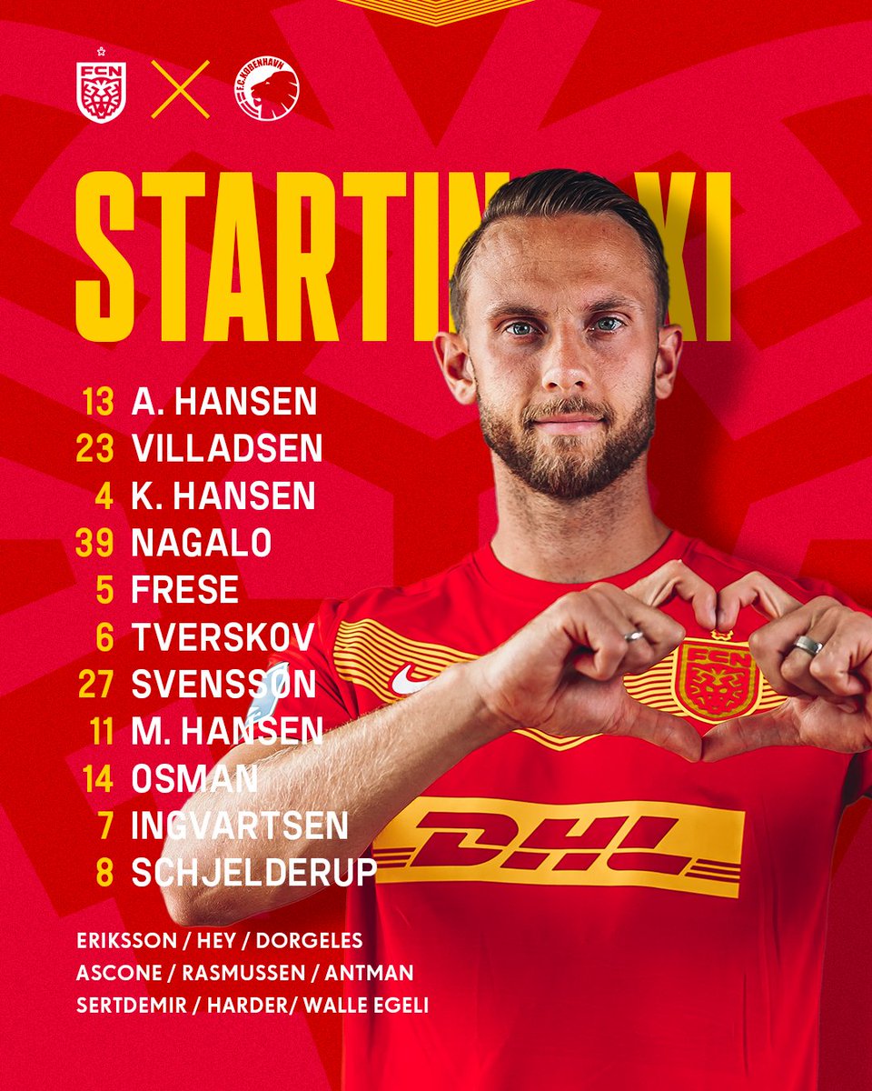 𝐅𝐔𝐋𝐃 𝐅𝐎𝐊𝐔𝐒 👊🏻❤️💛 Om 6️⃣0️⃣ minutter er der kickoff foran en udsolgt Right to Dream Park, og derudover kan opgøret ses på 6'eren og discovery+ eller følges i LIGA på P4 📺📻 #sldk #FCNFCK