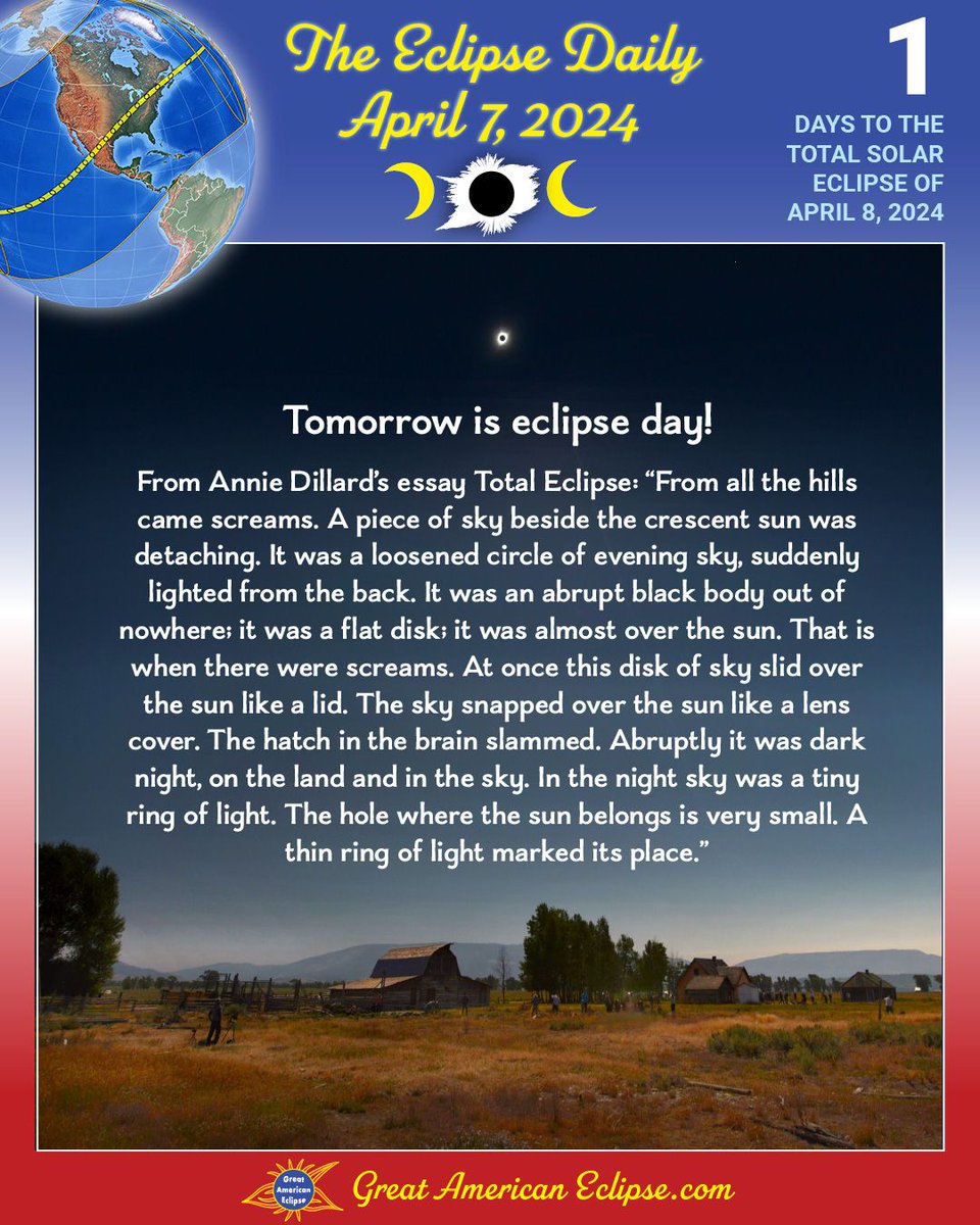 Will you go see the eclipse? Here's a quote from the 1979 total solar eclipse! greatamericaneclipse.com #eclipse2024 #eclipsedaily