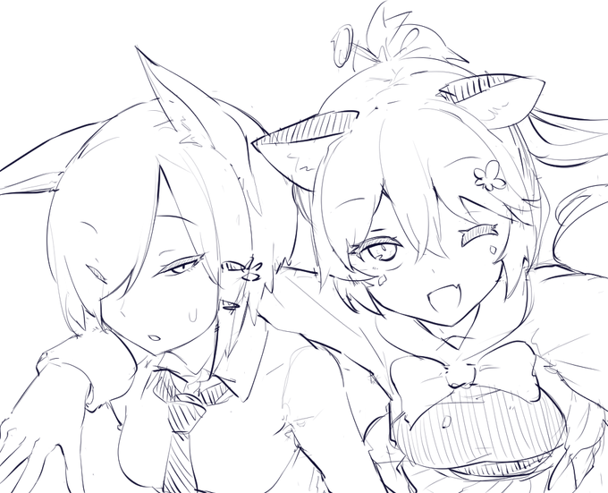 高確率で狐目になる写真写りへたくそつららさんと自撮りんか 