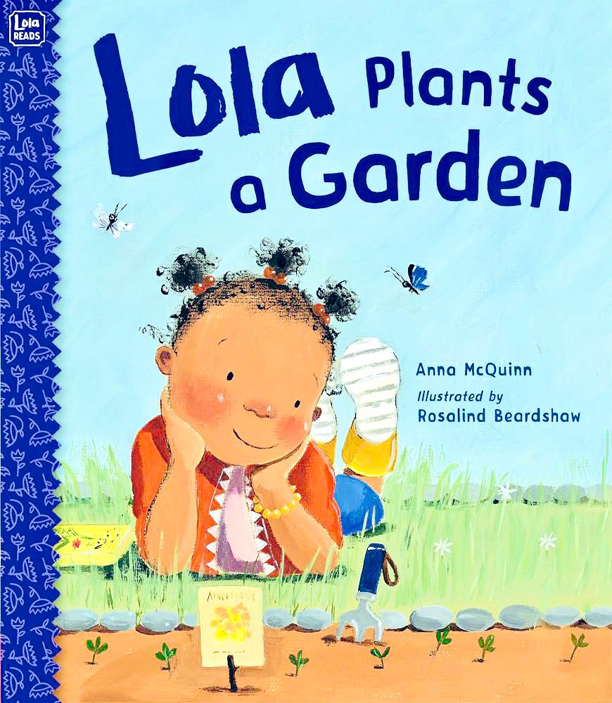 So #EXCITED!🤩A class set of the📚book “Lola Plants a Garden” by the TALENTED ⭐️#Author & #Illustrator @AnnaMMcQuinn & @RosBeardshaw will be heading to our school tx to donors fully funding my @DonorsChoose project: “Grow Our Own Garden Library” for our 1st grade gardeners!🪴🥬💕