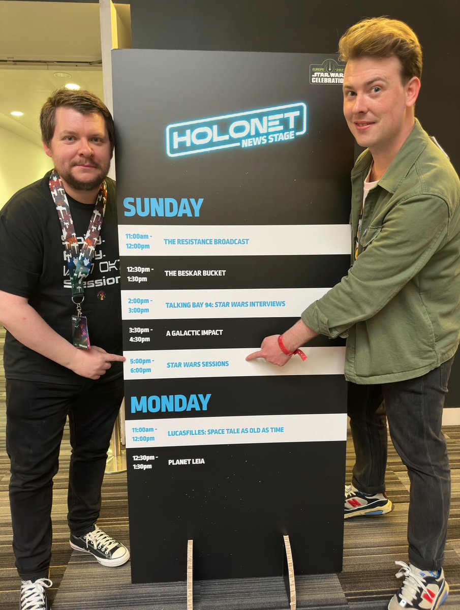 StarWarsSession's tweet photo. ONE YEAR since Celebration Europe 2023. It kinda feels like it only just happened, right? Madness. Miss you all x
#StarWars #StarWarsCelebration #SWCE23 #SWCE2023 #SWCE #StarWarsPodcast https://t.co/f1EBlk5vfG