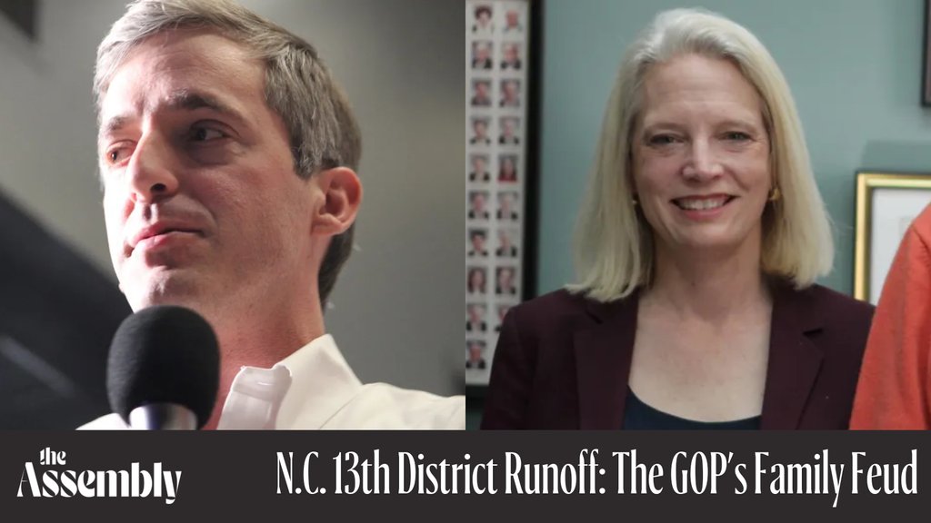In the GOP’s 13th congressional district runoff, there's not much difference between Brad Knott and Kelly Daughtry on policy issues. Instead, it's a battle between longtime political families and consultants. The victor could hold the seat for years. ⬇️ theassemblync.com/politics/gop-r…